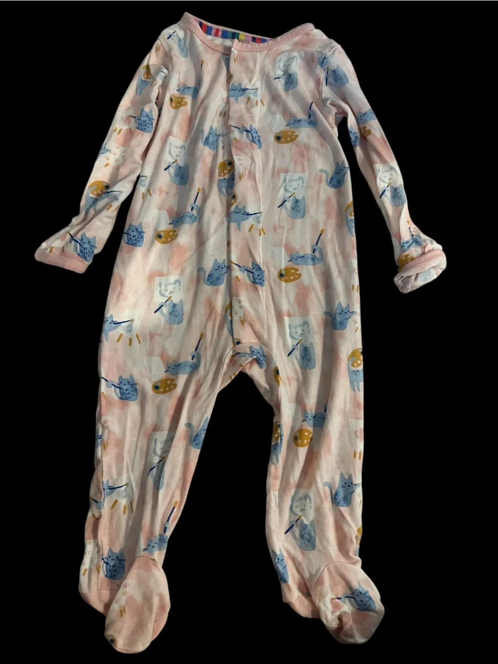 Magnetic Me brand footed sleeper in the 